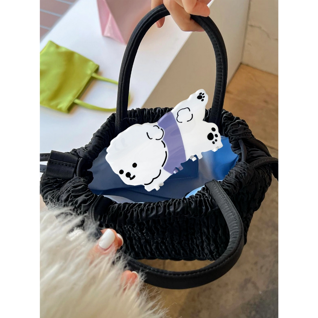 Kẹp bắt chó con dễ thương axit axetic phim hoạt hình bắt tóc lớn thiết kế thích hợp kẹp cá mập thú vị