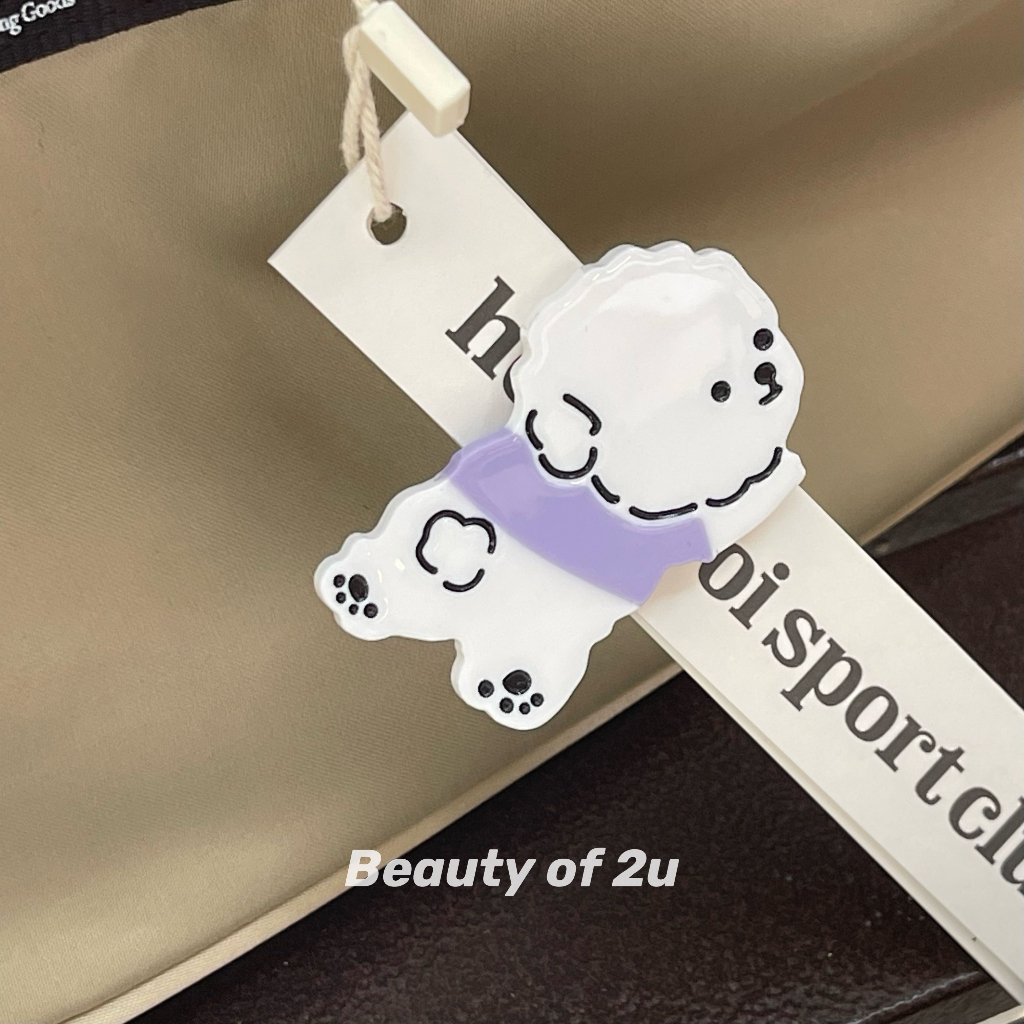 Kẹp bắt chó con dễ thương axit axetic phim hoạt hình bắt tóc lớn thiết kế thích hợp kẹp cá mập thú vị