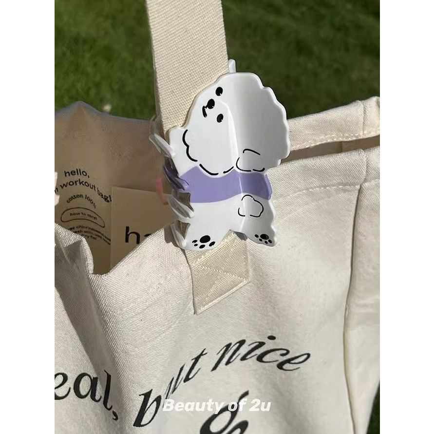 Kẹp bắt chó con dễ thương axit axetic phim hoạt hình bắt tóc lớn thiết kế thích hợp kẹp cá mập thú vị