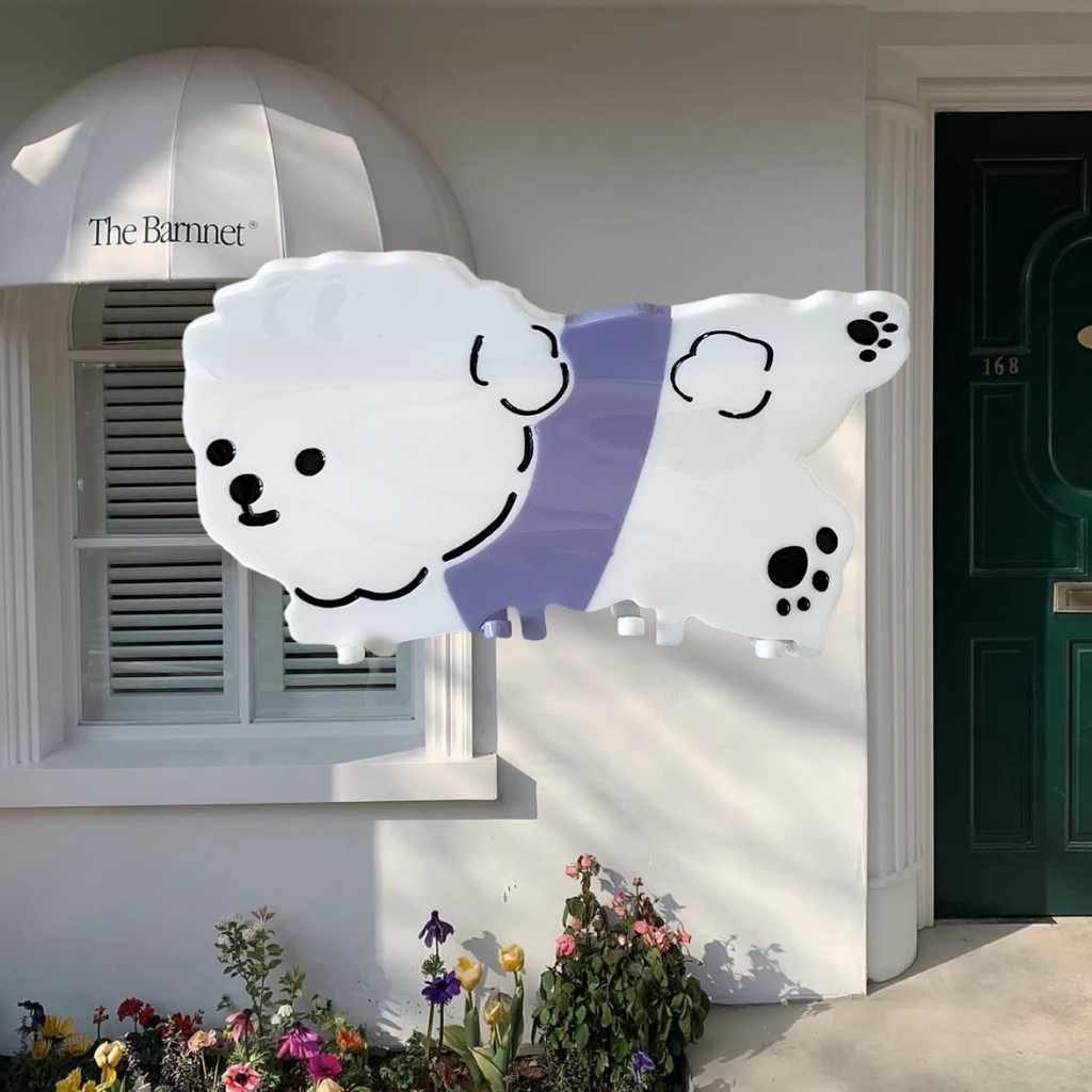 Kẹp bắt chó con dễ thương axit axetic phim hoạt hình bắt tóc lớn thiết kế thích hợp kẹp cá mập thú vị