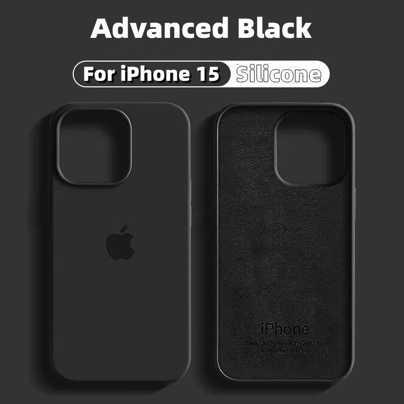 Ốp điện thoại silicon lỏng mềm chính thức cho iphone 11 12 13 14 15 pro max 7plus 8plus x xr xsmax Ốp điện thoại silicon bảo vệ chống va đập Ốp điện thoại iphone 15