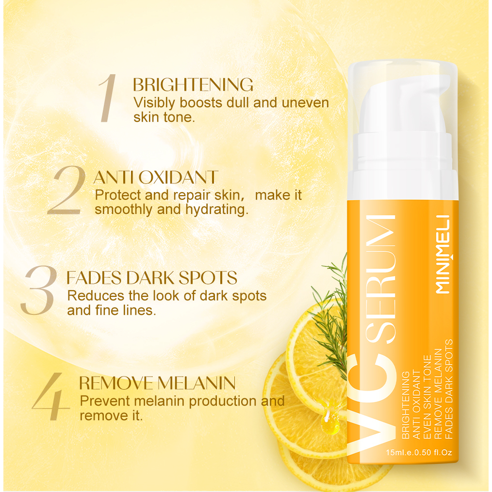 Serum MINIMELI Vitamin C làm trắng da Tinh chất chống lão hóa Hyaluronic Acid 15ml