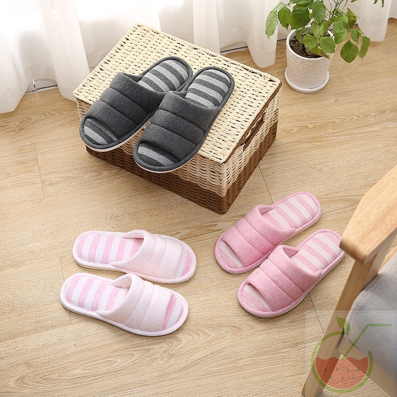 Winter cute cotton house anti-slip men women slippers