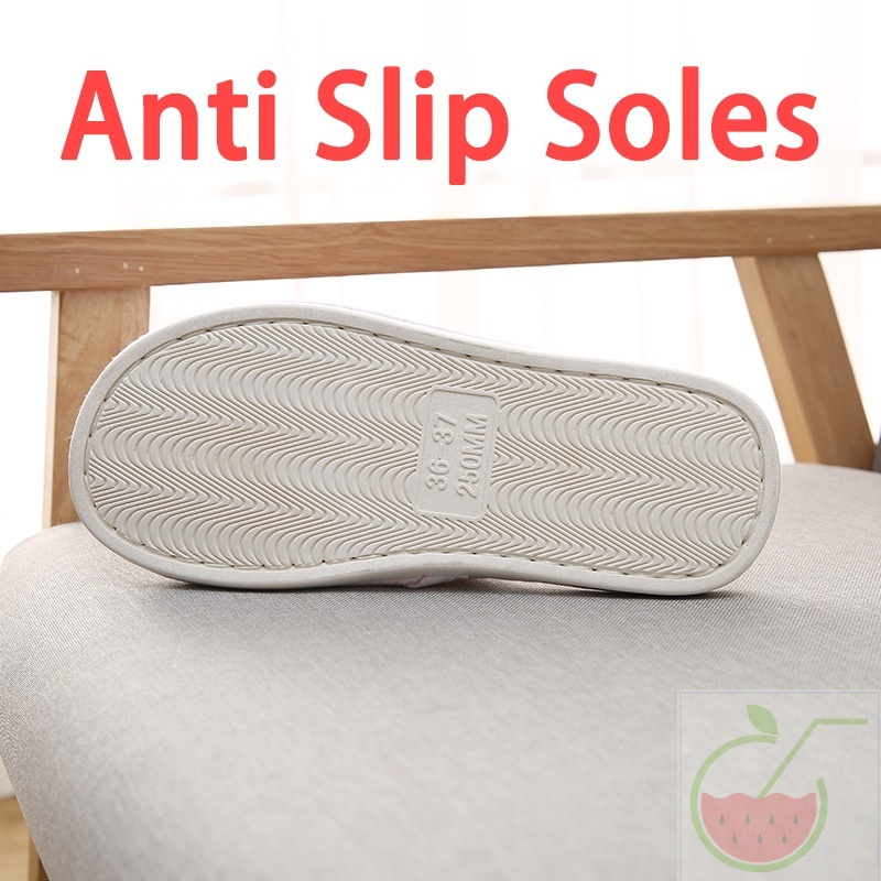 Winter cute cotton house anti-slip men women slippers