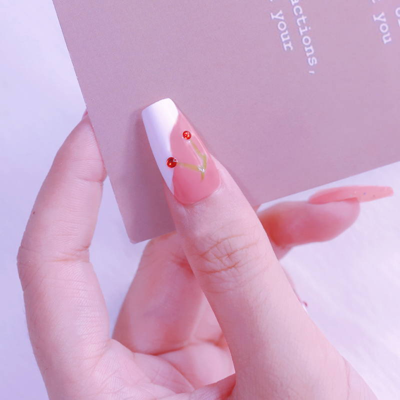 Móng Tay Giả Họa Tiết Da Rắn Trang Trí Móng Tay Giả Bộ Móng Tay Giả Dài Hoàn Thiện