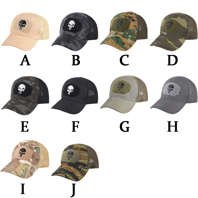 Mũ leo núi ngoài trời mũ chống nắng mũ thêu mũ bóng chày quạt quân sự mũ chiến thuật