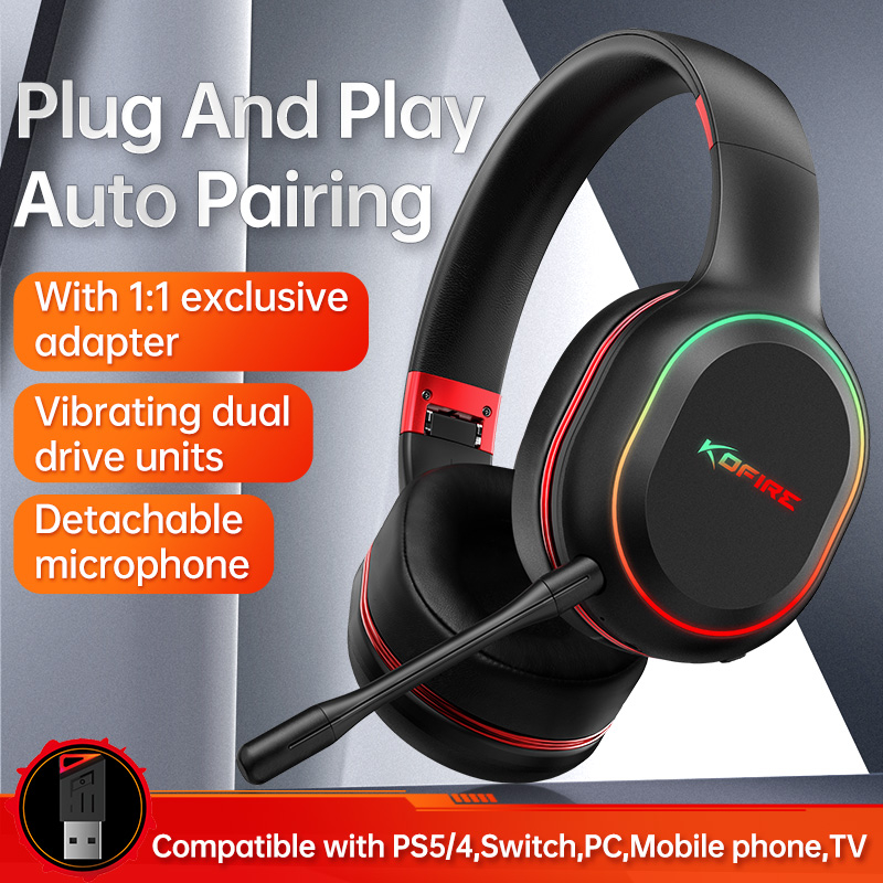 Tai nghe bluetooth không dây picun kofire ug-05 máy tính điện thoại di động dual-use tai nghe chơi game tai nghe có dây âm thanh nổi không có độ trễ với micrô với ps4 ps5 xbox one