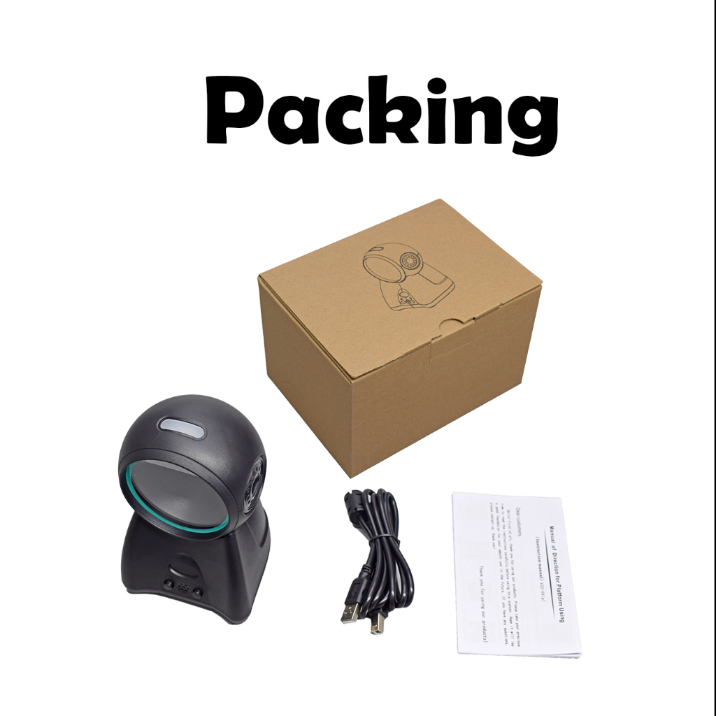 Siêu thị tự động quét đầu đọc mã vạch máy quét mã vạch 1d 2d mã qr máy quét mã thanh toán