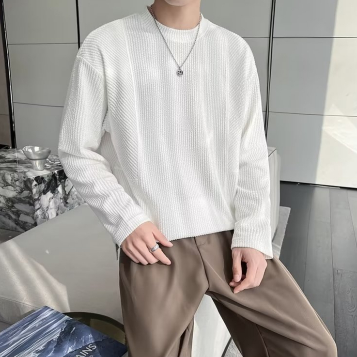 Áo Sweater Màu Trơn Cổ Tròn Dáng Rộng áo sweater nam Phong Cách Hàn Quốc áo sweater nữ Thời Trang SweatShirts Nam Nữ