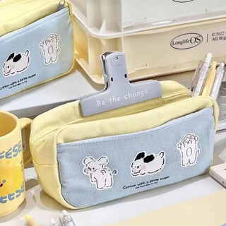 Túi đựng bút in hình chó pacha dễ thương hộp văn phòng phẩm dung tích lớn đơn giản khi tôi bay đến bạn series