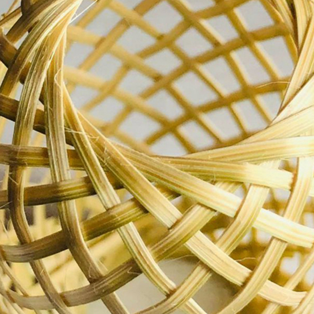 Đèn tre dệt trung thu bóng râm mặt dây chuyền che đèn trang trí đèn lồng treo