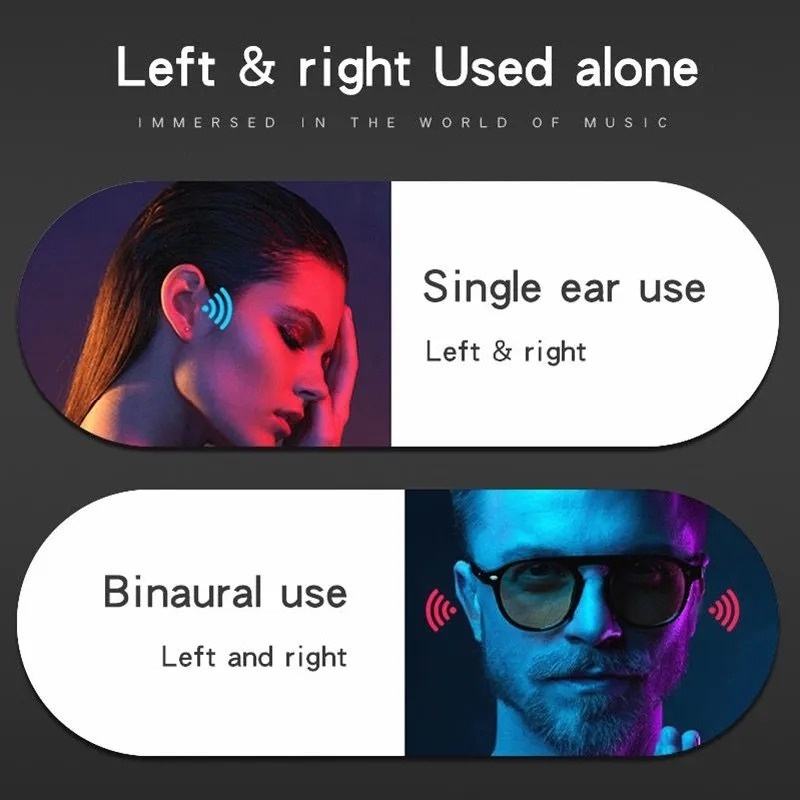 Tai nghe không dây bluetooth 5.3 kẹp tai mô hình kẹp tai lái xe bone tai nghe huấn luyện thể thao tai nghe không dây t75