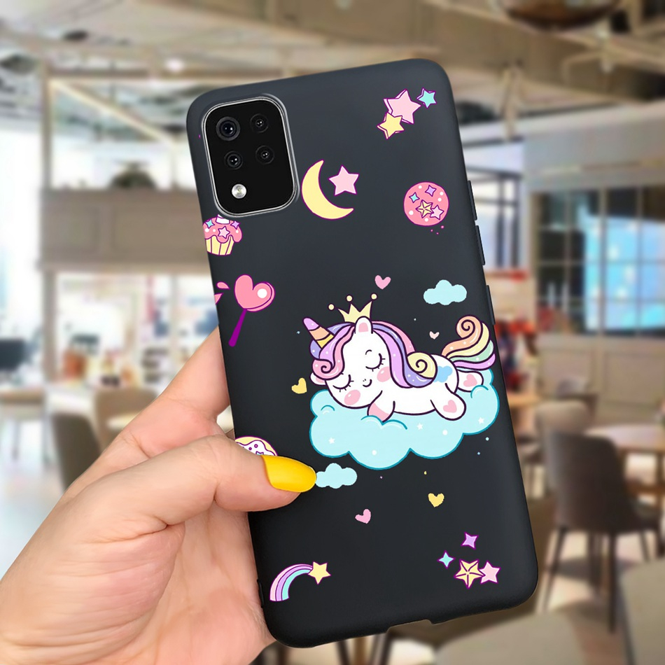 Lg k52 k42 k520 k520h k420 k420h 2020 hình con bò sữa phi hành gia dễ thương vỏ silicon tpu mềm