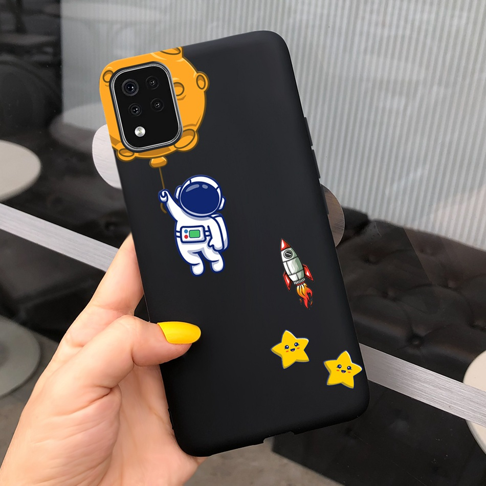 Lg k52 k42 k520 k520h k420 k420h 2020 hình con bò sữa phi hành gia dễ thương vỏ silicon tpu mềm