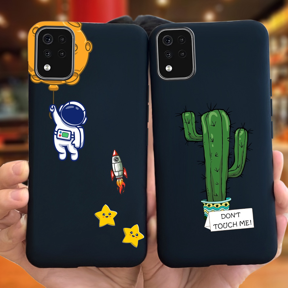 Lg k52 k42 k520 k520h k420 k420h 2020 hình con bò sữa phi hành gia dễ thương vỏ silicon tpu mềm