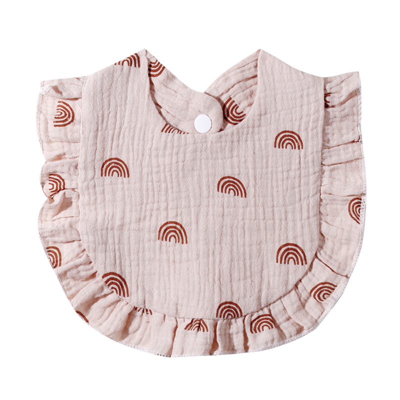 Yếm Ăn Cotton In Họa Tiết Xinh Xắn Dành Cho Bé