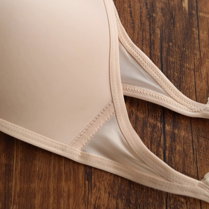 Áo ngực YIBEIKA nâng ngực cúp tam giác dây đeo vai mỏng khóa trước vô hình thời trang mùa hè cho nữ