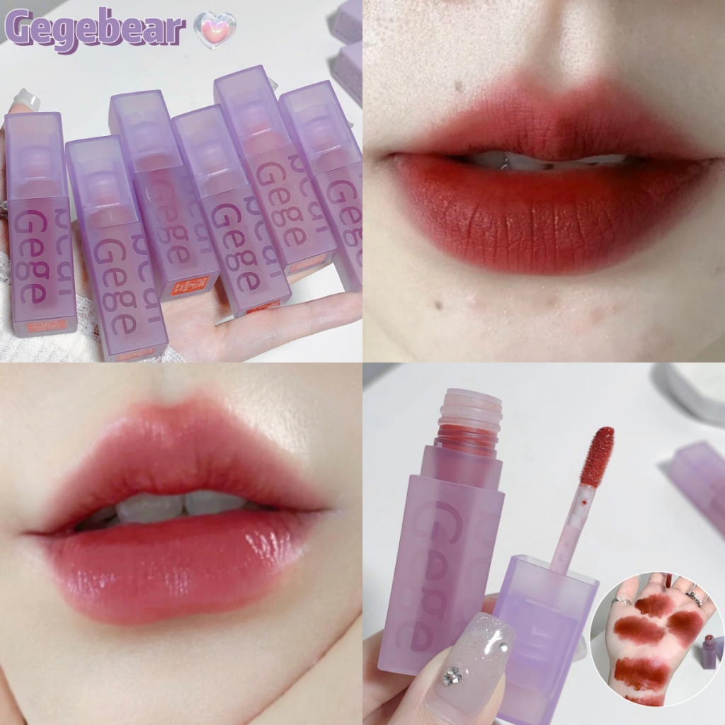 Gege bear Son Kem Lì Lâu Trôi Chống Thấm Nước Tự Nhiên 8 Màu Tùy Chọn