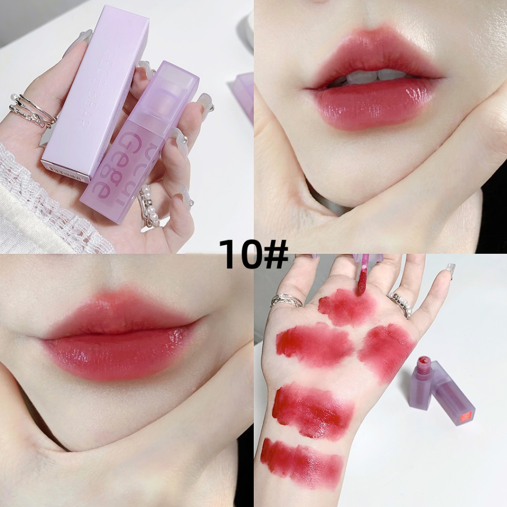 Gege bear Son Kem Lì Lâu Trôi Chống Thấm Nước Tự Nhiên 8 Màu Tùy Chọn