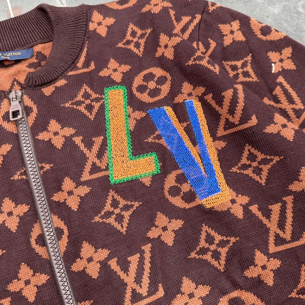 Áo khoác len thêu jacquard mùa thu / mùa đông mới áo khoác len đan len đan len dài tay