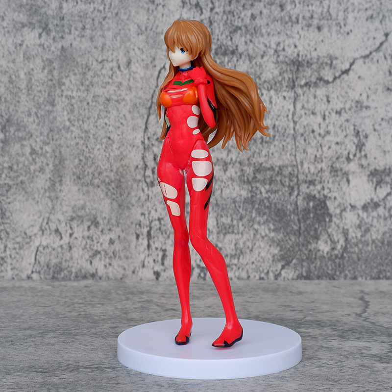 18cm neon genesis evangelion eva đồ chơi anime kawaii ayanami rei asuka langley soryu mari makinami hành động hình búp bê mô hình trang trí trên bàn