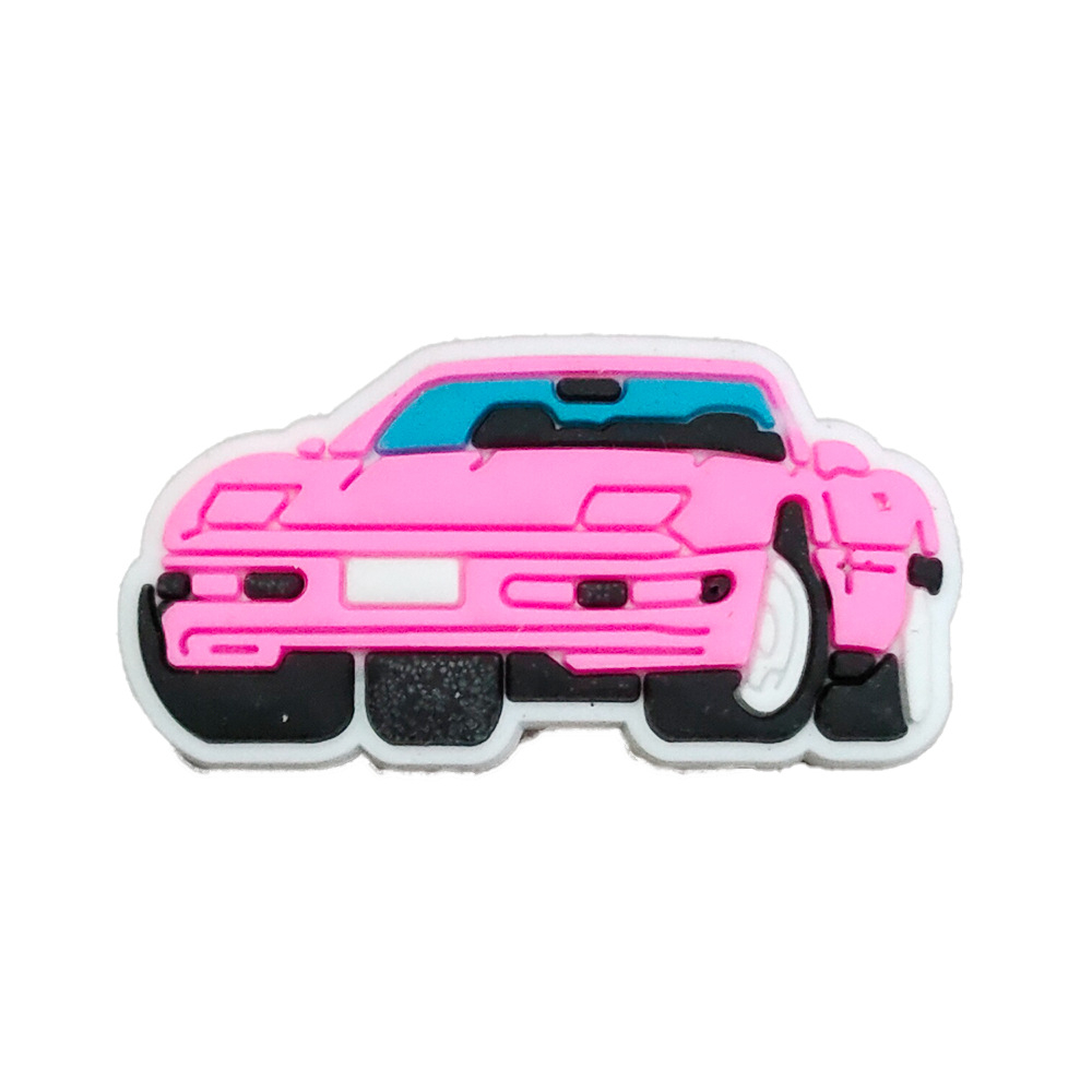 Hot jibbitz 1 cái màu hồng cô gái barbie phim hoạt hình crocs bùa giày ghim phụ kiện trang trí dép dép khóa trẻ em quà tặng