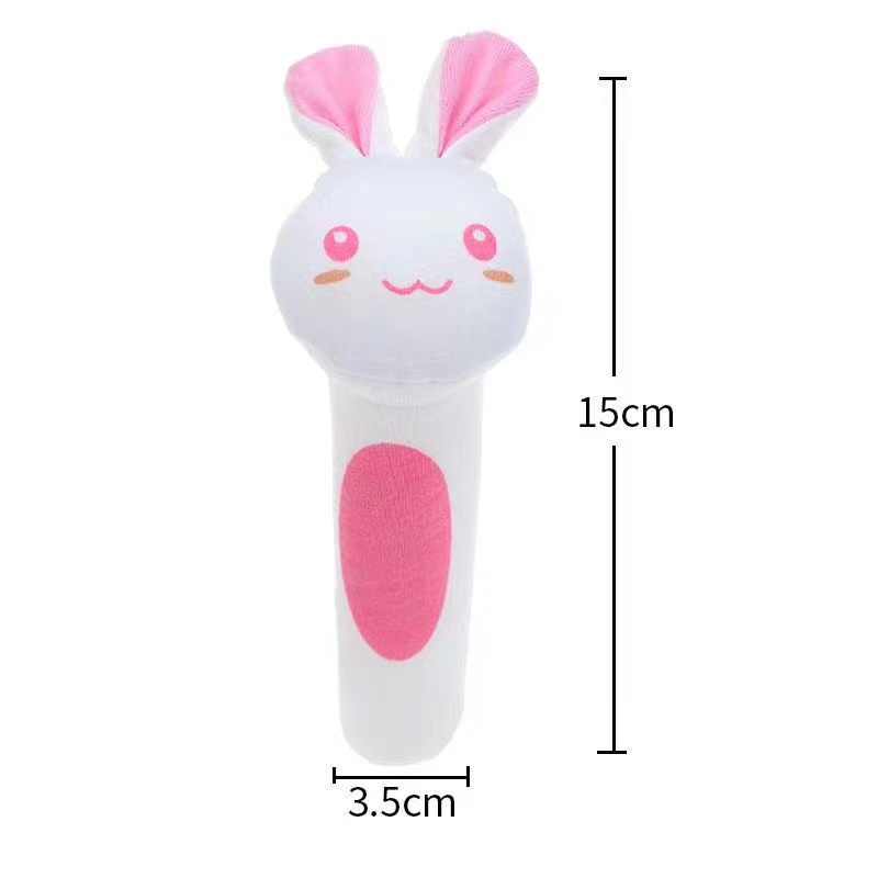 Động vật đồ chơi trẻ em mềm mại sang trọng bàn giao bb sounder bell, bb stick đồ chơi trẻ em plush rattle bb stick