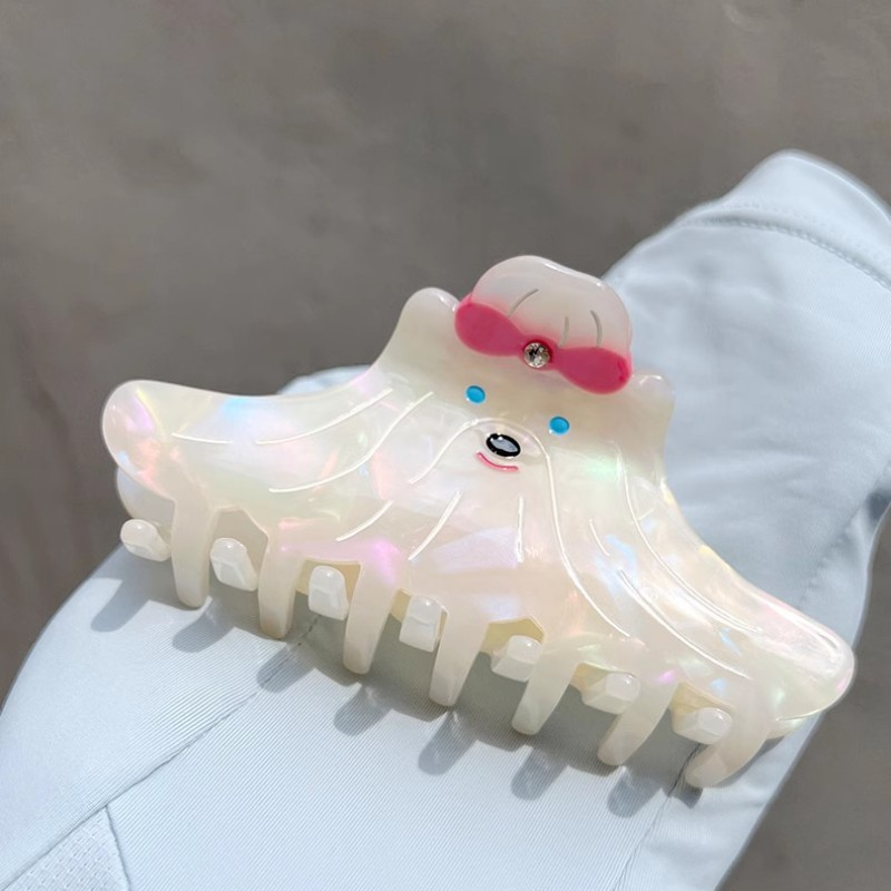 Thiết kế mới dễ thương mop puppy claw kẹp tóc axit axetic mặt sau của tấm bắt tóc
