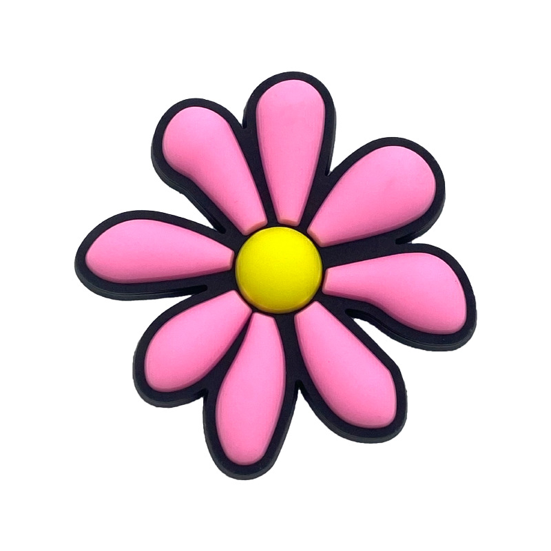 Hot jibbitz 1 cái màu hồng cô gái barbie phim hoạt hình crocs bùa giày ghim phụ kiện trang trí dép dép khóa trẻ em quà tặng