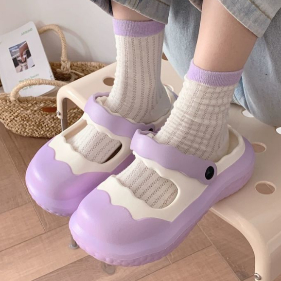 HHH Dép sandal nữ dép đi biển dép mary jane Đế Dày 2023NEW Thoải Mái Xinh Xắn 080601