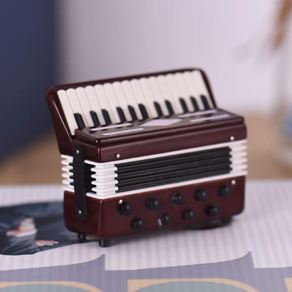 Mini accordion mô hình trang trí accordion mặt dây chuyền ảnh đạo cụ sáng tạo AKOASM
