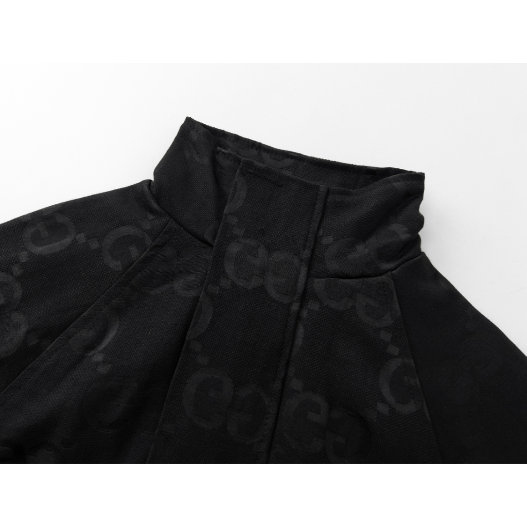 Gucc1 thời trang áo khoác jacquard mới áo khoác dây kéo họa tiết g đôi cổ điển cho nam và nữ