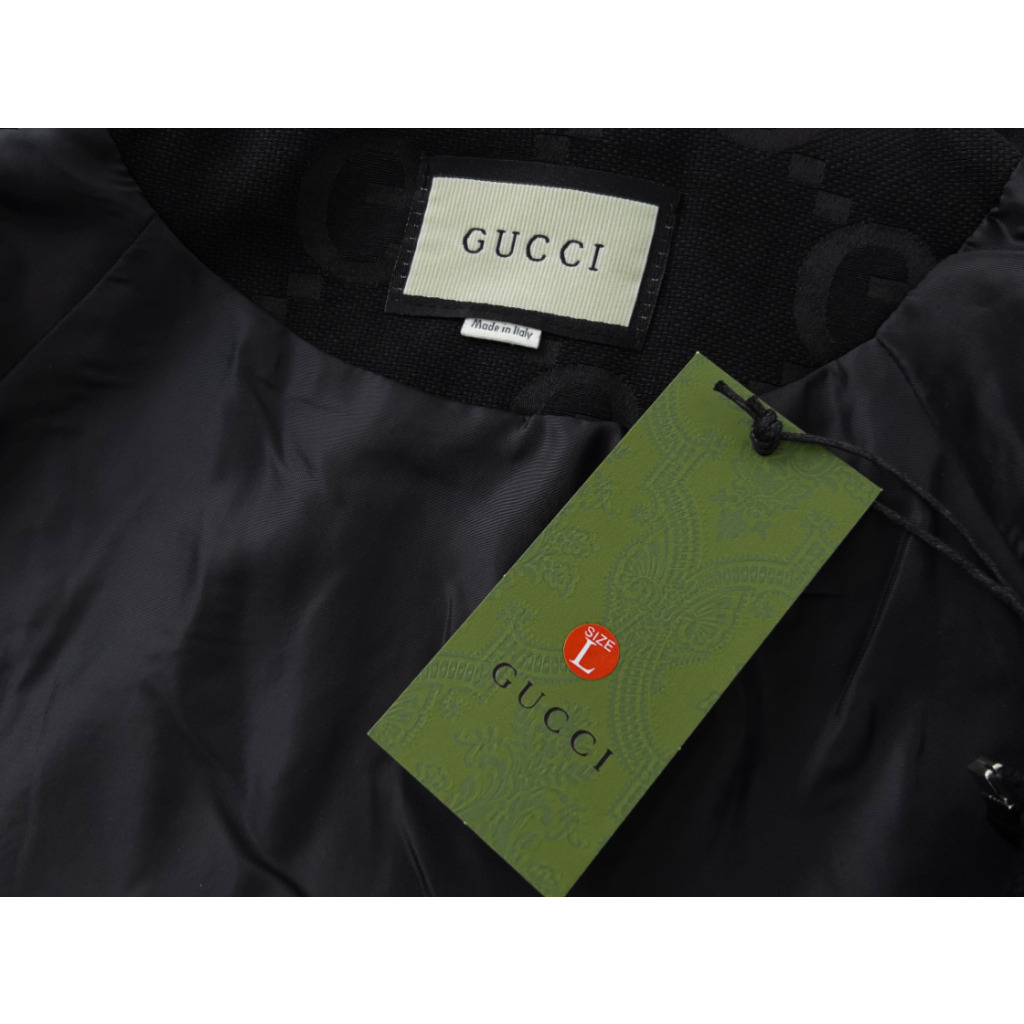 Gucc1 thời trang áo khoác jacquard mới áo khoác dây kéo họa tiết g đôi cổ điển cho nam và nữ