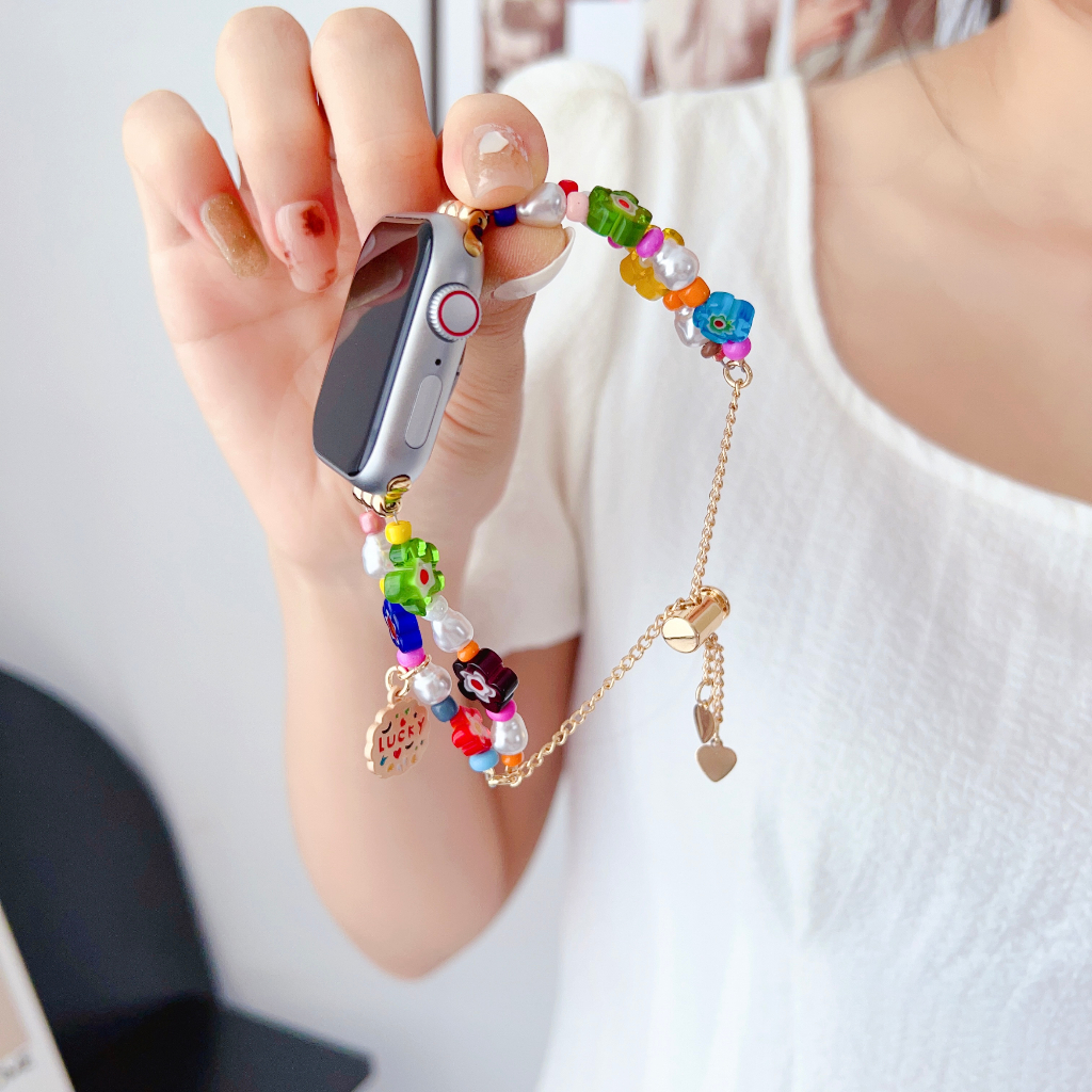 Dây đeo kim loại mỏng ngôi sao dễ thương hàn quốc cho apple watch 49 8 45mm 4 se 44 42mm 38 40mm nữ dây đeo bowknot cho iwatch bracelet