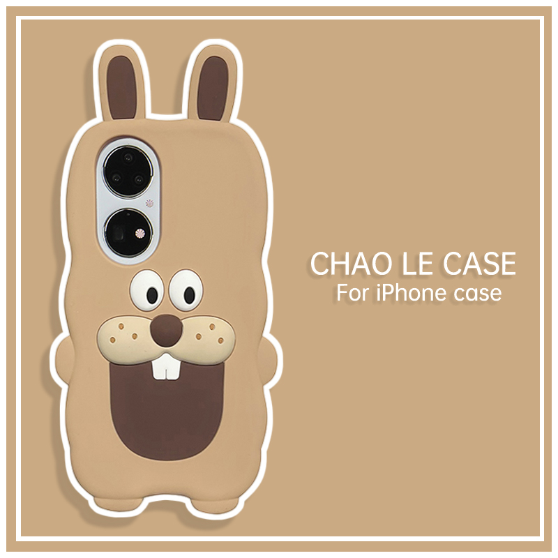 Vỏ điện thoại màu nâu chống va đập cho iphone 12 pro 12 pro max silicone iphone 12 pro 11 dễ thương bucktooth bunny case