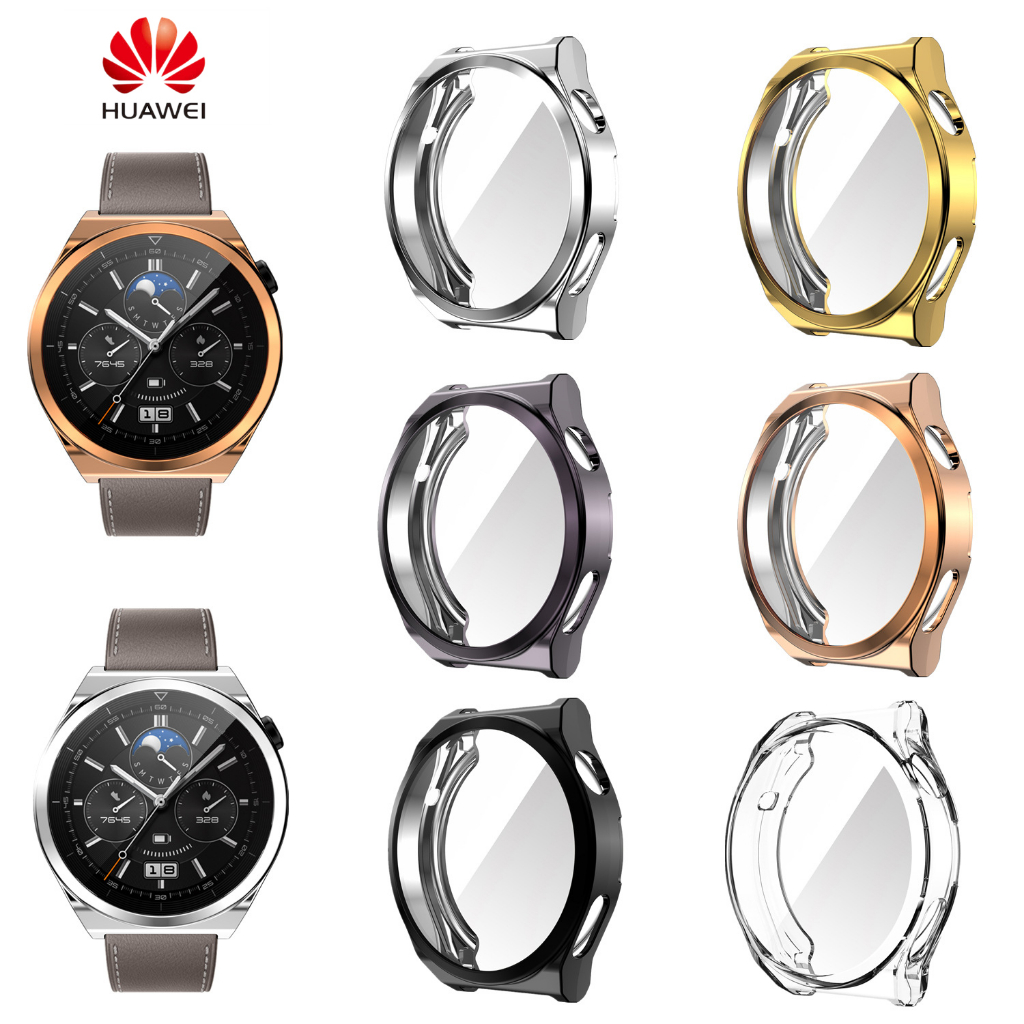 Bảo vệ màn hình tpu đầy đủ cho huawei watch gt3 pro 46mm đồng hồ thông minh huawei gt3 pro 43mm vỏ trong suốt chống va đập