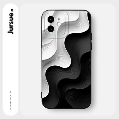 Ốp lưng JURSUE mềm chống bẩn hình độc lạ đơn giản cho iPhone 17 16 15 14 13 12 11 PRO MAX SE 2020 X XR XS ip 8 7 Plus Y4004