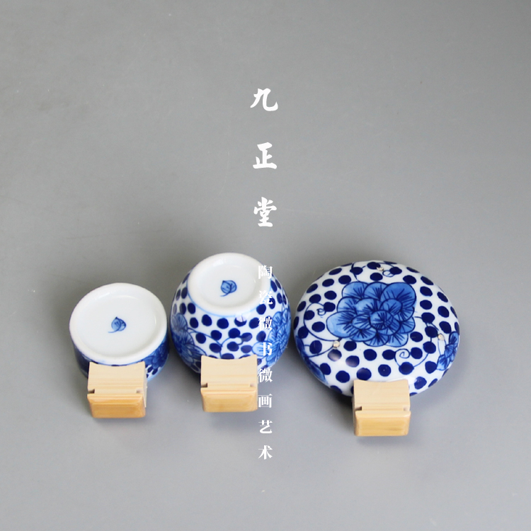 Cóng Khuyên - Cóng chim vẽ tay - Cửu Chính Đường - 3 điều - Hoa mẫu đơn - Lắp tai cóng vào cóng