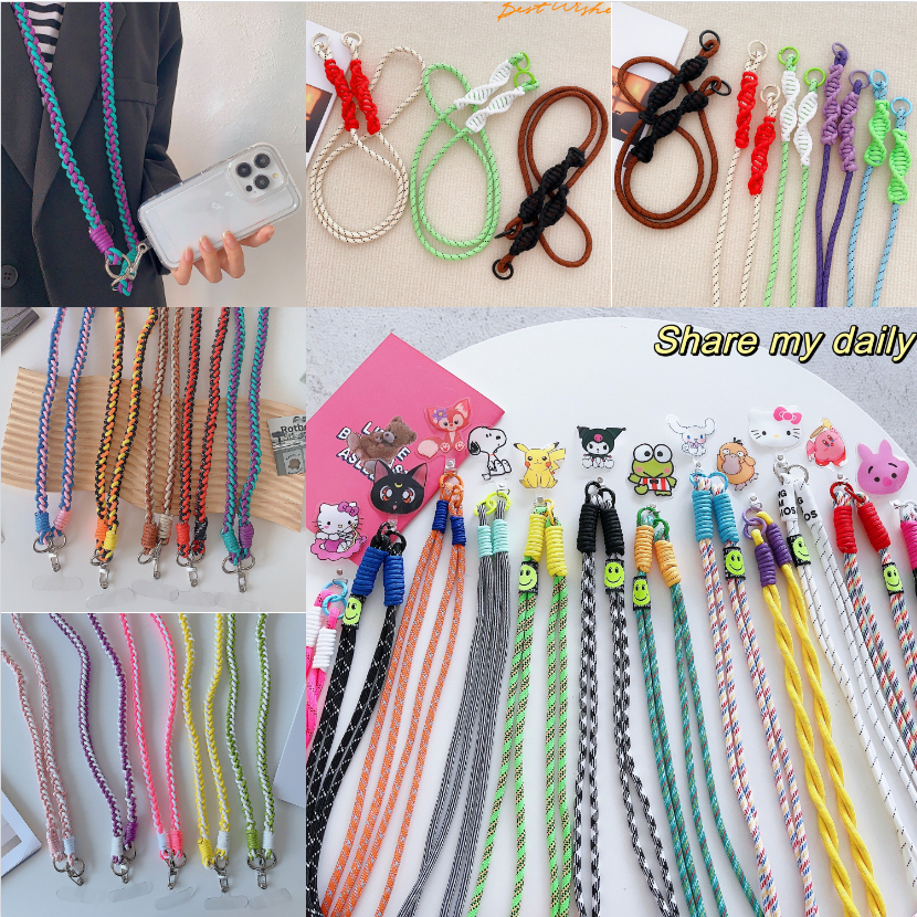 Điện thoại di động lưng kẹp dây buộc xiên span dây dài dây đeo có thể điều chỉnh dây đeo vai dây đeo chống mất hộp đựng điện thoại di động kẹp khóa phụ kiện mặt dây chuyền sling