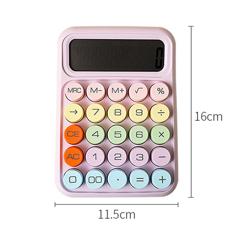 Máy tính màu kẹo kawaii