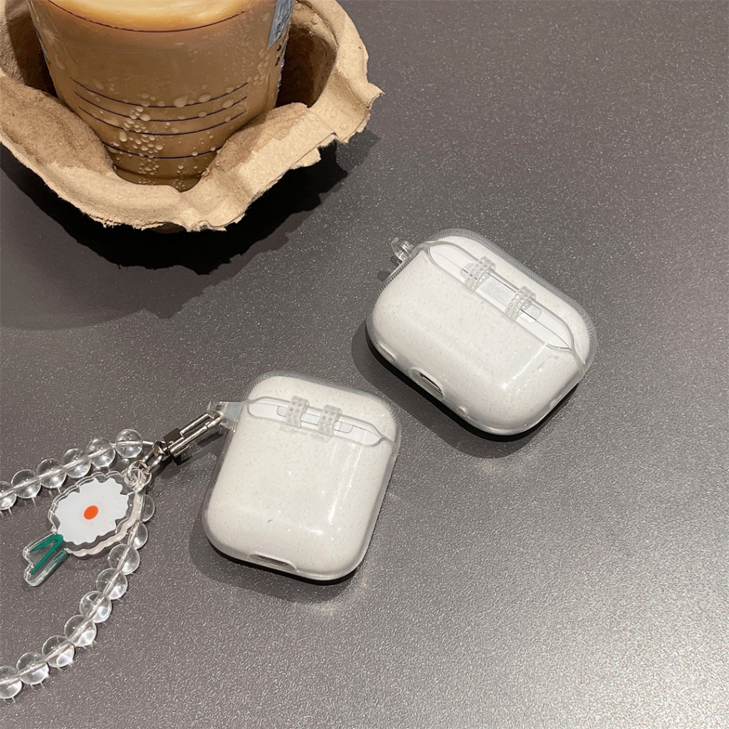 One Vỏ Bảo Vệ Hộp Sạc Tai Nghe airpods pro2 pro airpods 1 / 2 airpods 3 Hình Bó Hoa Lấp Lánh Dễ Thương Ốp