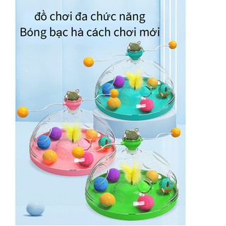 Có hàng sẵn Fun cat chest catnip feather, ball kitty pinwheel mint toy