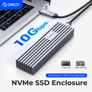 Vỏ ổ cứng orico ssd m.2 nvme ssd 10gbps pcie type c m2 ssd bằng nhôm hỗ trợ uasp m232c3