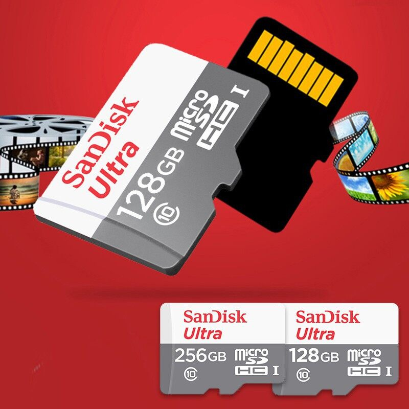 Thẻ Nhớ sandisk class 10 256gb / 64gb / 16gb / 32gb / 128gb / micro sd tf Chất Lượng Cao