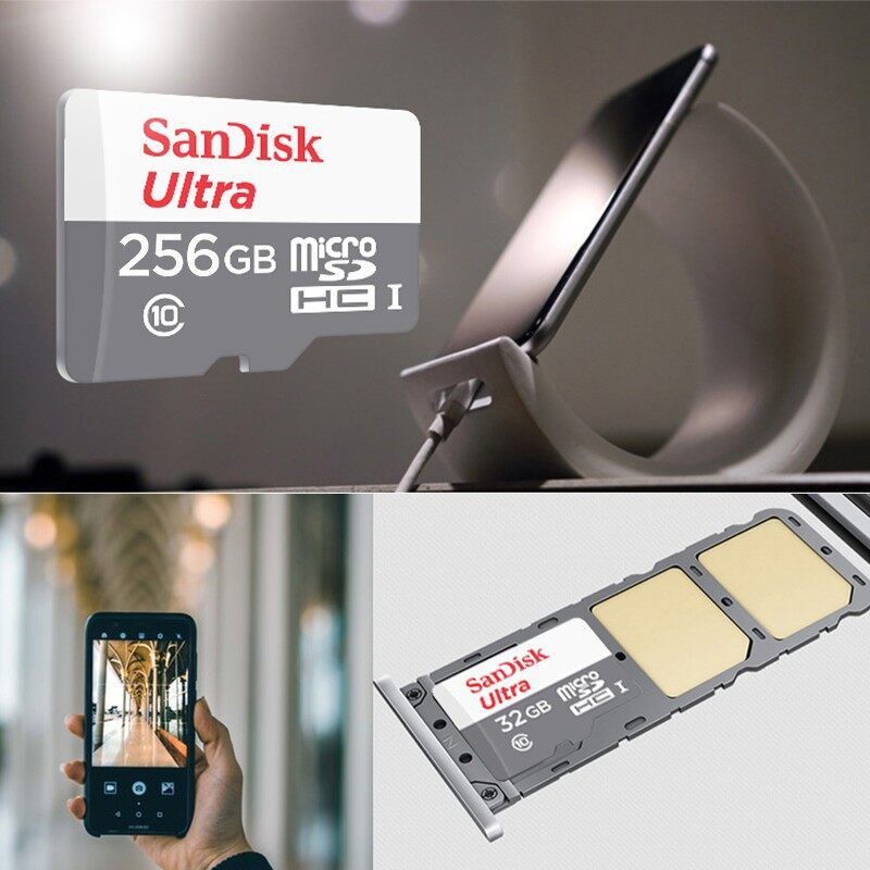 Thẻ Nhớ sandisk class 10 256gb / 64gb / 16gb / 32gb / 128gb / micro sd tf Chất Lượng Cao