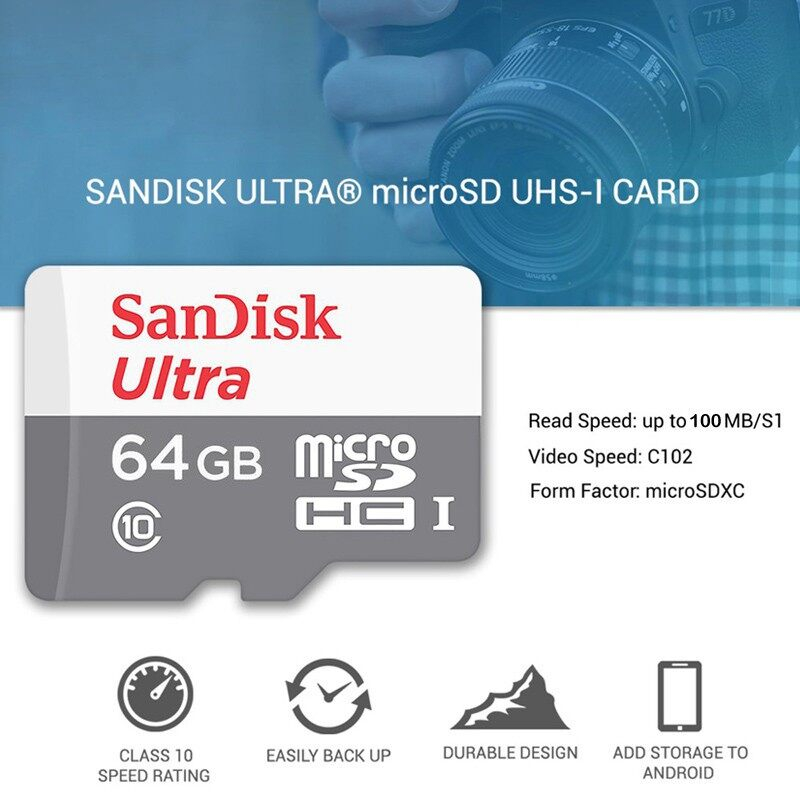 Thẻ Nhớ sandisk class 10 256gb / 64gb / 16gb / 32gb / 128gb / micro sd tf Chất Lượng Cao