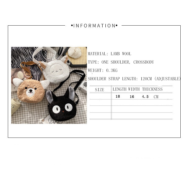 🎒Túi đeo chéo họa tiết hoạt hình xinh xắn dành cho nữ
