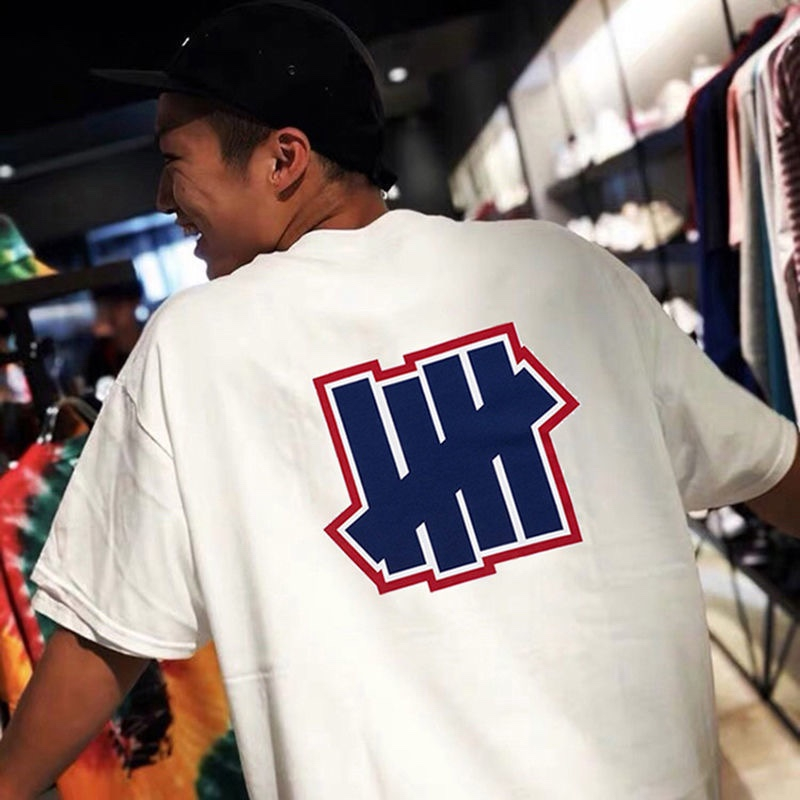 Áo Thun cotton Ngắn Tay Cổ Tròn In logo undefeated Thời Trang Unisex Cá Tính