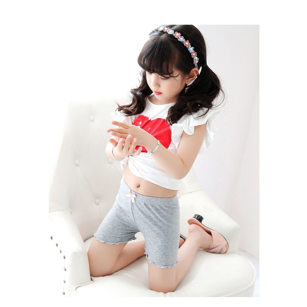 Quần Sooc cotton Co Giãn Dễ Thương An Toàn Dành Cho Bé Gái