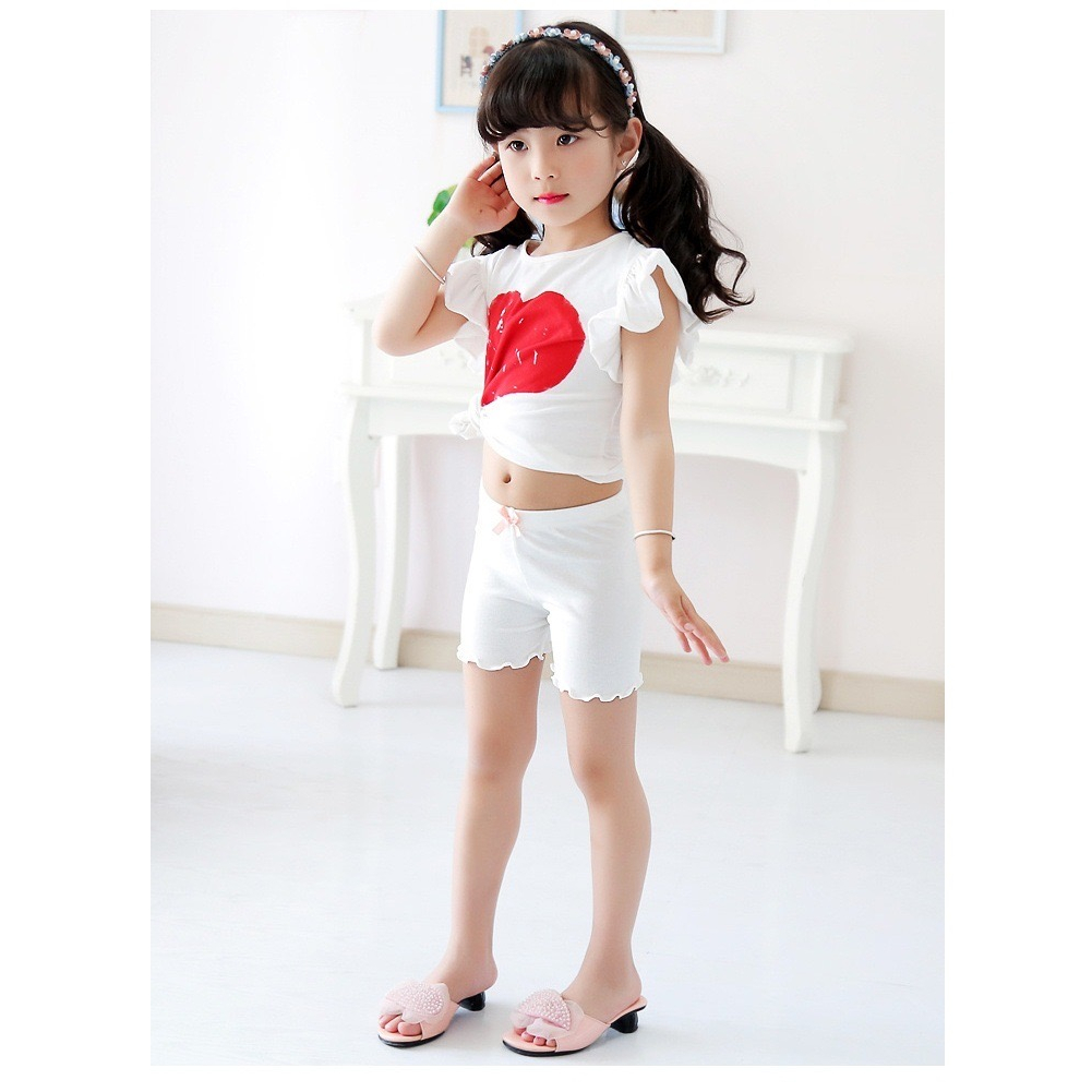 Quần Sooc cotton Co Giãn Dễ Thương An Toàn Dành Cho Bé Gái